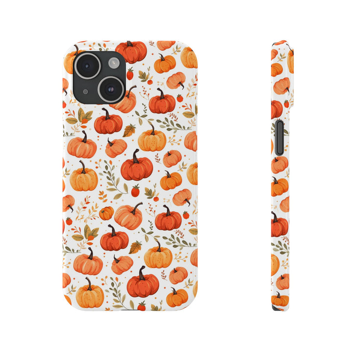 Slim Fall Autumn Pumpkins Gift for Her Cute Phone Cases for Iphone 16 | iPhone 15 Case | iPhone 15 Pro Max Case, Iphone 14, Iphone 14 Pro Max, Iphone 13, Slim - Studio40ParkLane