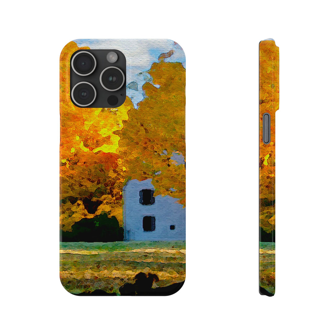 Slim Cute Phone Cases for Iphone - | iPhone 15 Case | iPhone 15 Pro Max Case, Iphone 14 Case, Iphone 14 Pro Max, Iphone 13, New England Fall Leaves - Studio40ParkLane