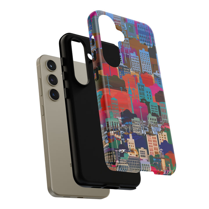 Cute Samsung Case | Cool Iphone Case | Summer City Skyline, Samsung S24, S23, S22, S21, IPhone 15 Case | Iphone 14 Case, Iphone 13 Case - Studio40ParkLane