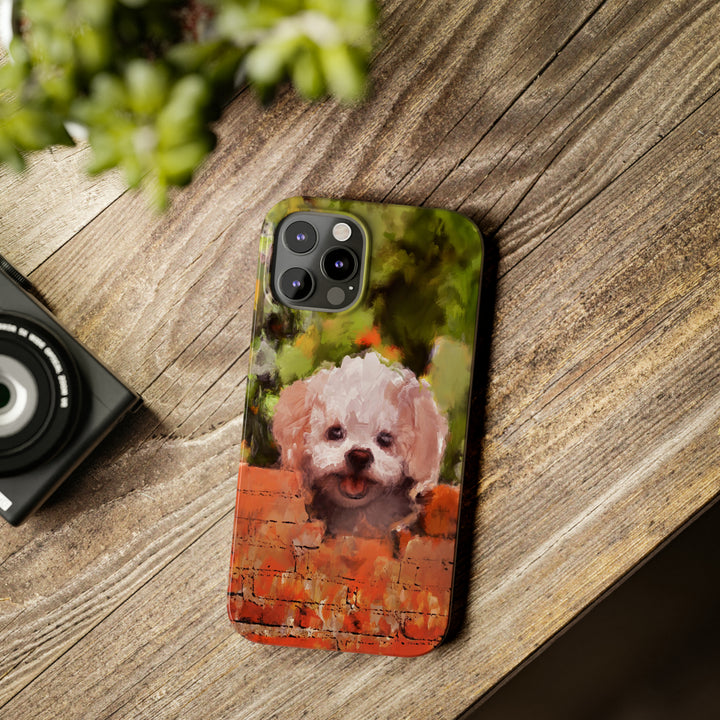 Slim Cute Phone Cases for Iphone - | iPhone 15 Case | iPhone 15 Pro Max Case, Iphone 14 Case, Iphone 14 Pro Max, Iphone 13, Bichon Frise Dog - Studio40ParkLane