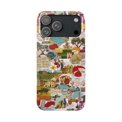 Slim Italy Tuscany Coquette Collage Cute Phone Case for Iphone 17 - | iPhone 16 Pro Max Case | iPhone 15 Case Iphone 14 13 12 11 10 9 8 7 - Studio40ParkLane
