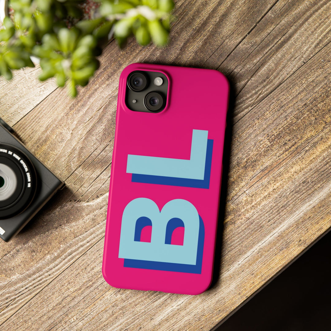 Slim Personalized Initial Custom Gift for Her Cute Phone Cases for Iphone 16 Pro Max | iPhone 15 Case | iPhone 15 Pro Max Case, Iphone 14, 13, 12, 11, 10, 8, 7 - Studio40ParkLane