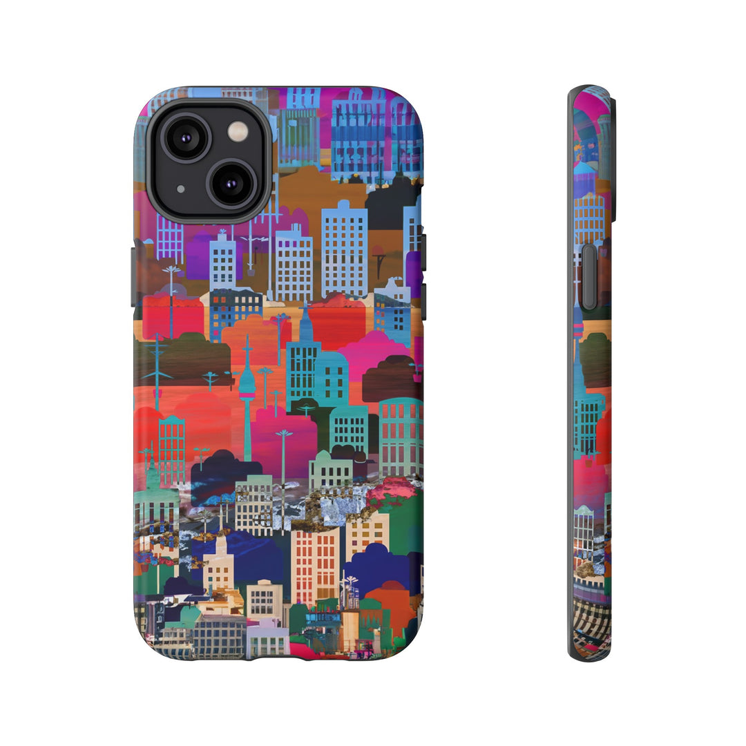 Cute Samsung Case | Cool Iphone Case | Summer City Skyline, Samsung S24, S23, S22, S21, IPhone 15 Case | Iphone 14 Case, Iphone 13 Case - Studio40ParkLane