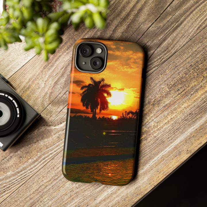 Cute Samsung Case | Cool Iphone Case | Summer Jamaica Pool Sunset, Samsung S24, S23, S22, S21, IPhone 15 Case | Iphone 14 Case, Iphone 13 Case - Studio40ParkLane