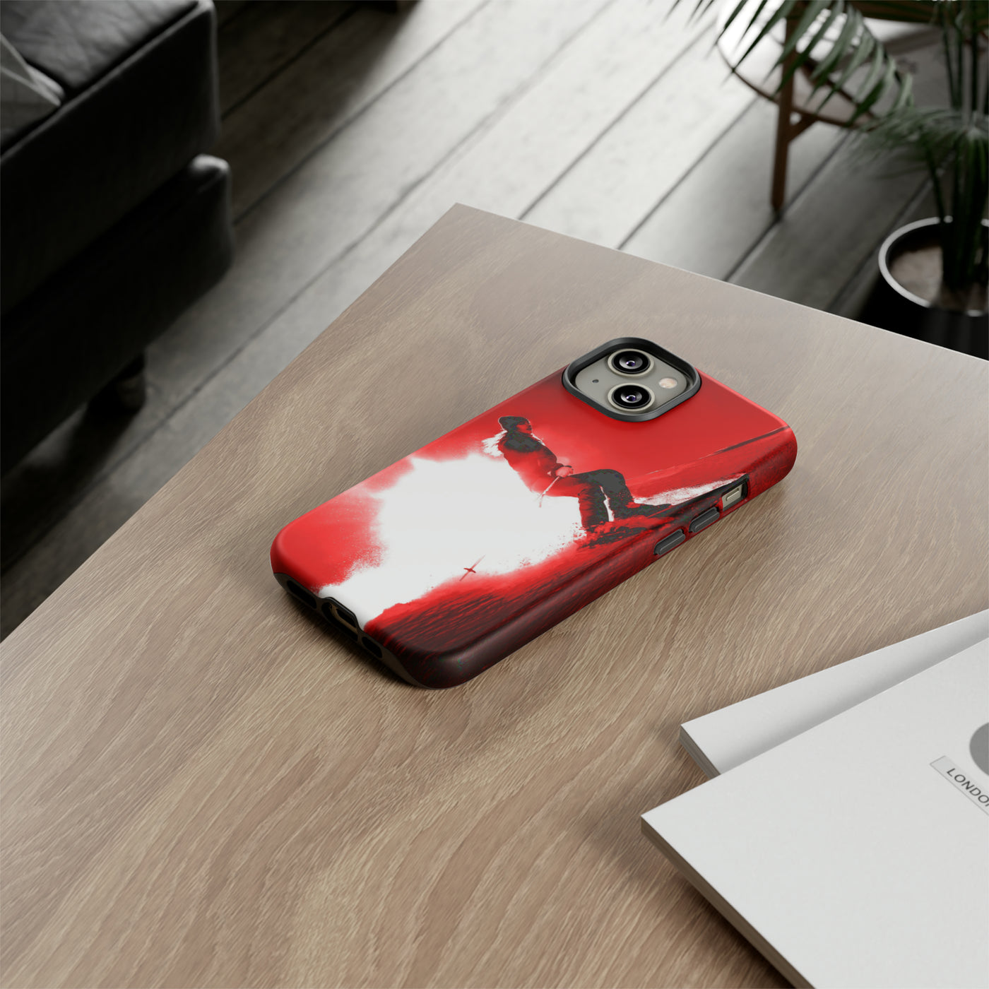 Cute IPhone Case | iPhone 15 Case | iPhone 15 Pro Max Case, Iphone 14 Case, Iphone 14 Pro Max Case IPhone Case for Art Lovers - Red Skier