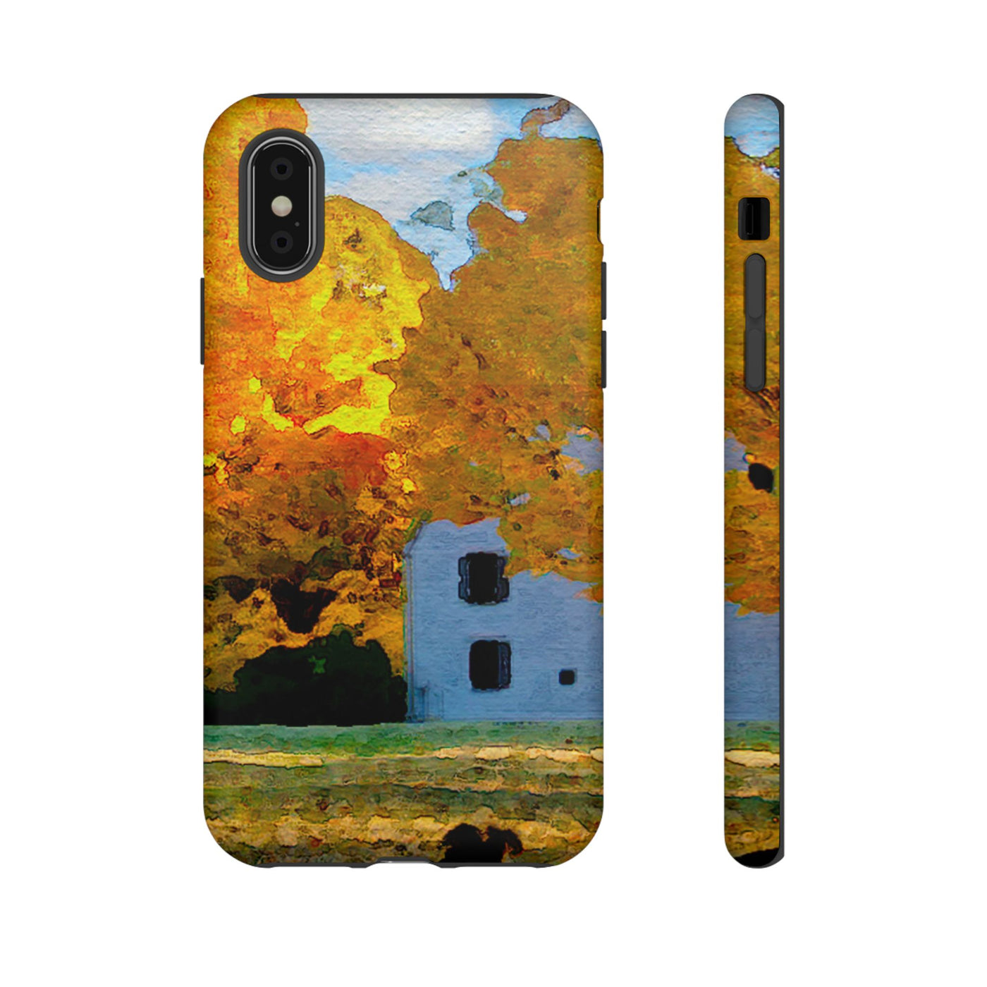 Impact Resistant, Fall Leaves Watercolor, Cute Phone Cases for Samsung S24, S23, S22, S21, IPhone 15 pro Iphone 14 pro Iphone 13 IPhone 12 Iphone 11