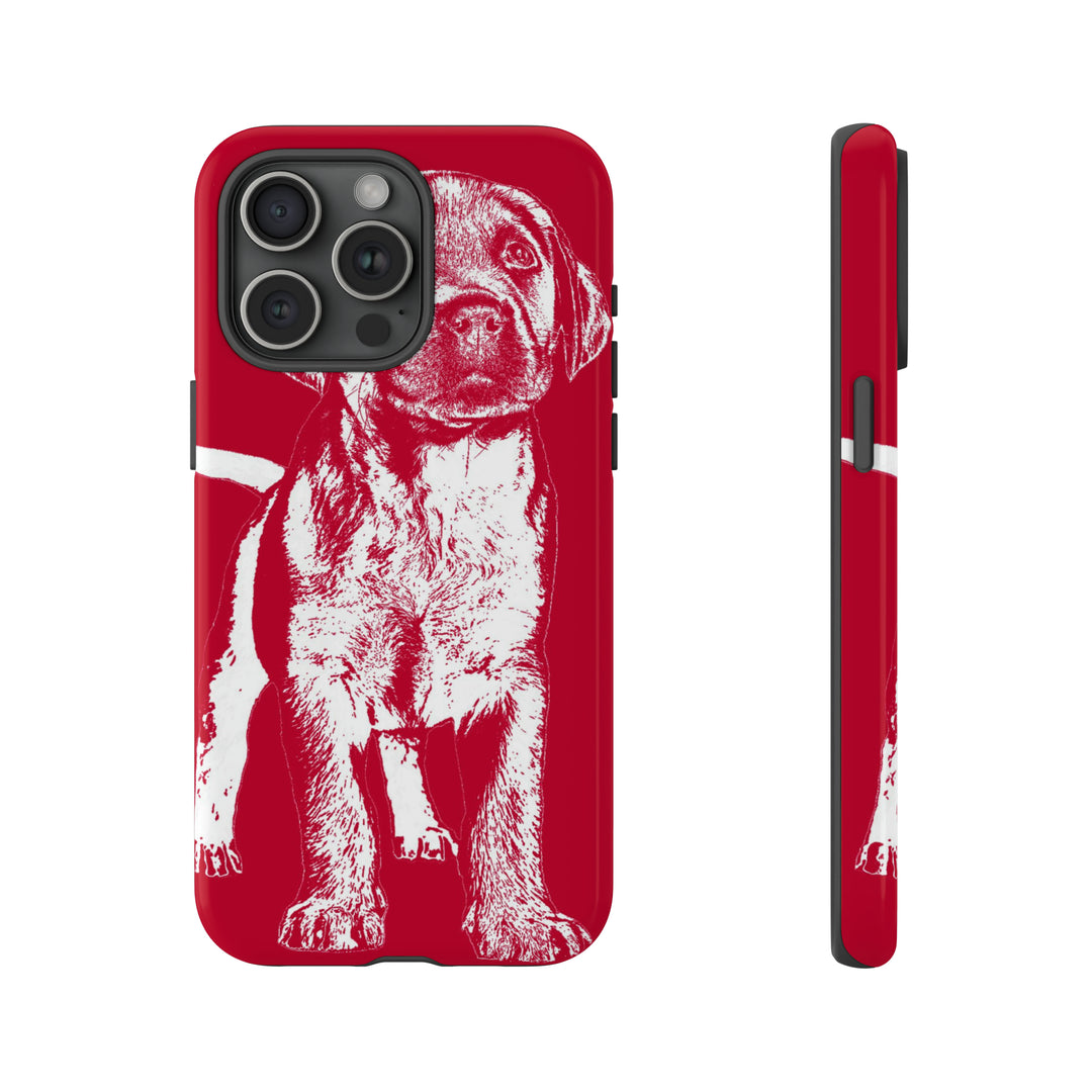 Cute IPhone Case | iPhone 15 Case | iPhone 15 Pro Max Case, Iphone 14 Case, Iphone 14 Pro Max Case IPhone Case for Dog Lovers, Puppy Dog Red - Studio40ParkLane