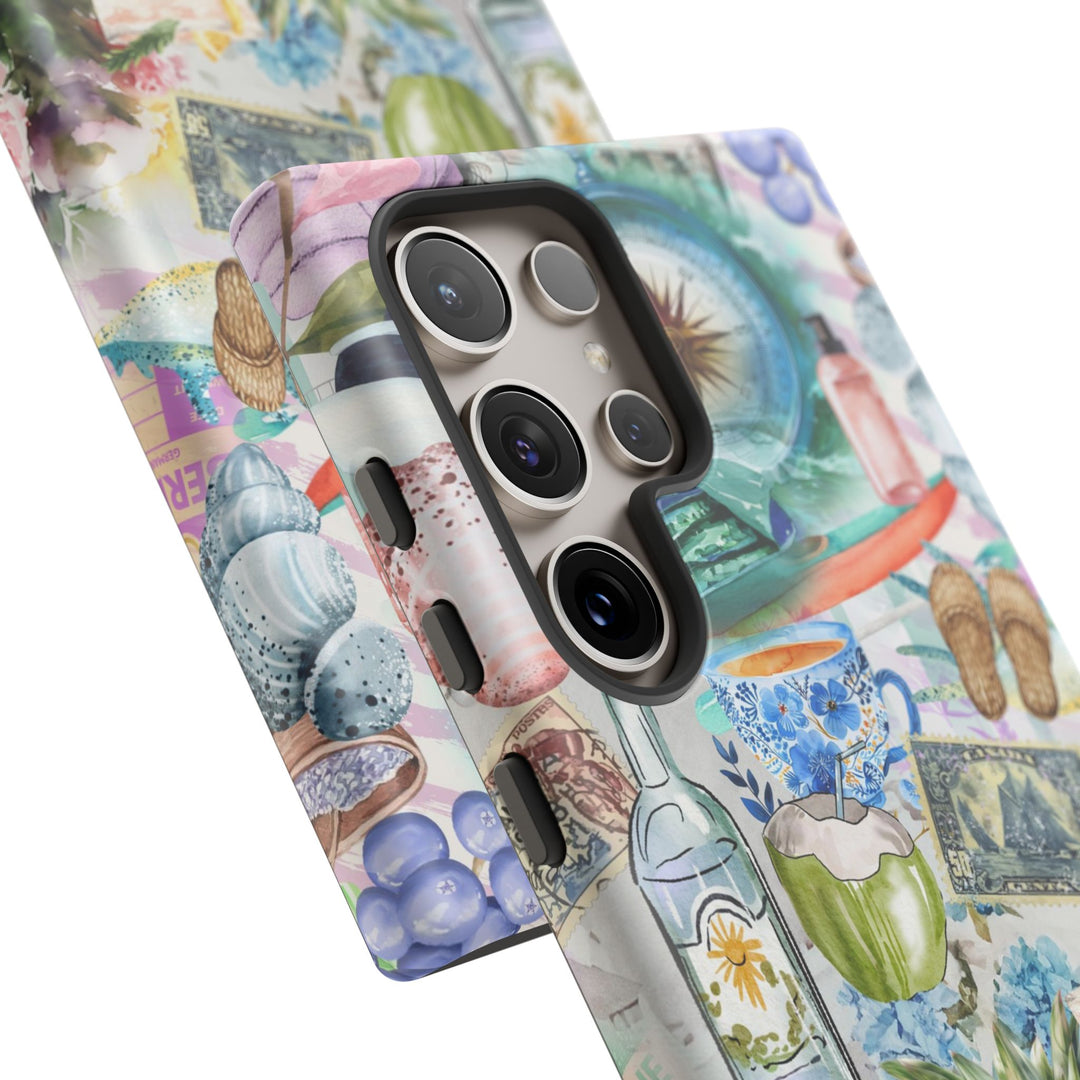 Impact Resistant, Travel Coquette Collage, Cute Phone Cases for Samsung S24, S23, S22, S21, IPhone 15 pro Iphone 14 pro Iphone 13 IPhone 12 Iphone 11 - Studio40ParkLane