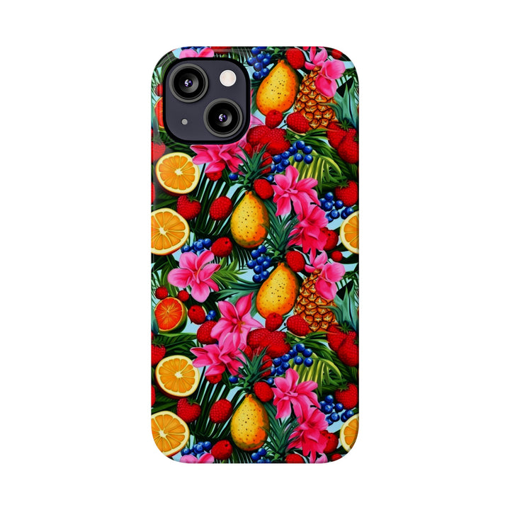 Slim Cute Phone Cases for Iphone - | iPhone 15 Case | iPhone 15 Pro Max Case, Iphone 14 Case, Iphone 14 Pro Max, Iphone 13, Summer Mixed Fruit - Studio40ParkLane