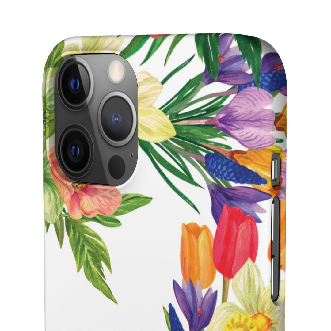 Sleek Snap Spring Summer Flowers Cute Phone Case for iPhone 16 15 14 13 12 11 X Xs Max Xr Pro Plus Samsung Galaxy S24 S23 S22 S21 S20 Ultra