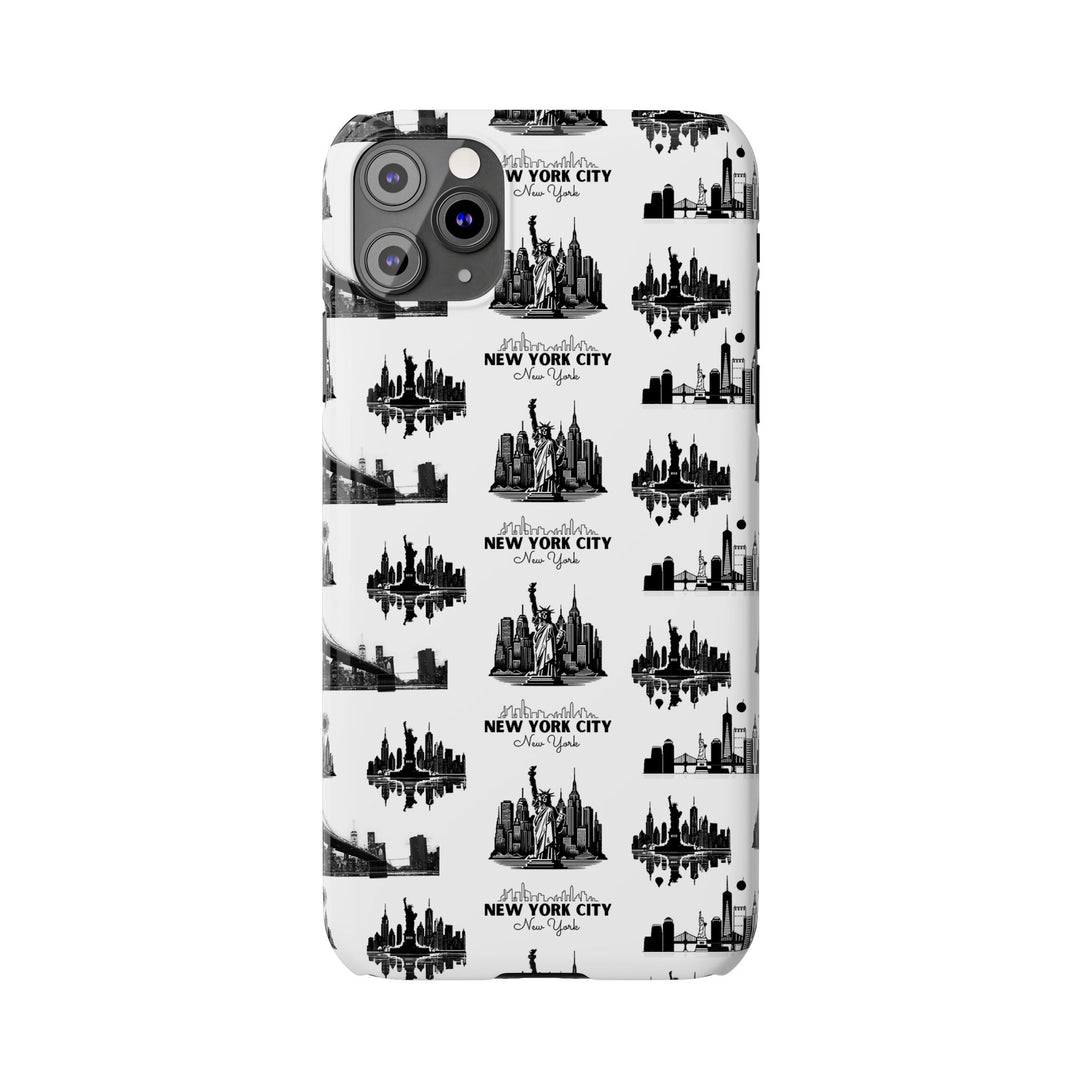 Slim New York Skyline Collage Coquette Gift for Her Cute Phone Cases for Iphone 16 Pro Max | iPhone 15 Case | iPhone 15 Pro Max Case, Iphone 14, Iphone 14 Pro Max, Iphone 13 12 11 8 7 - Studio40ParkLane