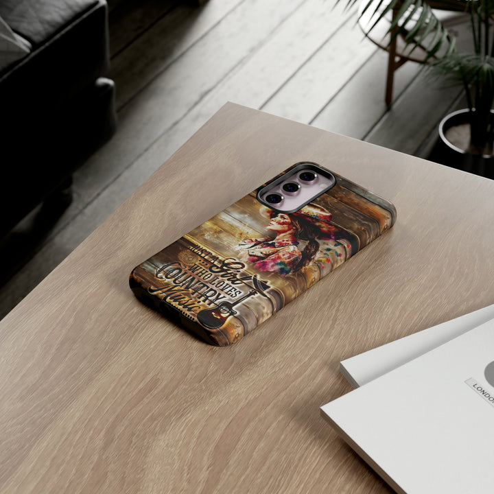 Cute Samsung Phone Case | Aesthetic Samsung Phone Case | Galaxy S23, S22, S21, S20 | Country Music Girl, Protective Phone Case - Studio40ParkLane