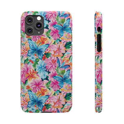 Slim Butterflies Flowers Gift for Her Cute Phone Cases for Iphone 16 Pro Max | iPhone 15 Case | iPhone 15 Pro Max Case, Iphone 14, 13, 12, 11, 10, 8, 7