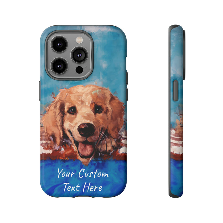 Personalize this Cute IPhone Case | Golden Retriever Dog iPhone Case, iPhone 15 Case | iPhone 15 Case, Iphone 14 Case, Iphone 14 Pro Max Case - Studio40ParkLane