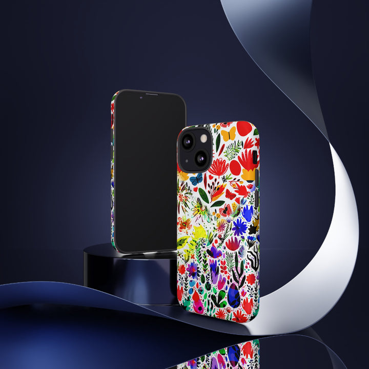 Impact Resistant, Colored Flowers, Cute Phone Cases for Samsung S24, S23, S22, S21, IPhone 15 pro Iphone 14 pro Iphone 13 IPhone 12 Iphone 11 - Studio40ParkLane