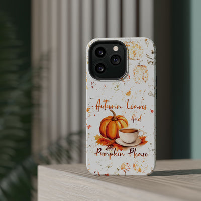 Fall Leaves Pumpkins Tough Magsafe Cute Phone Cases for Iphone | iPhone 15 Case | iPhone 15 Pro Max Case, Iphone 14, Iphone 14 13 12 11 10 9 8 7 - Studio40ParkLane