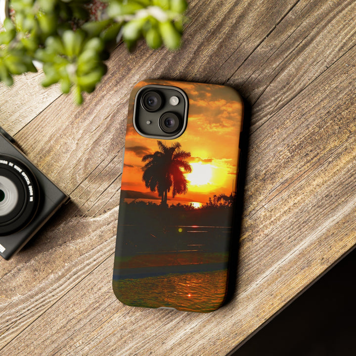 Cute Samsung Case | Cool Iphone Case | Summer Jamaica Pool Sunset, Samsung S24, S23, S22, S21, IPhone 15 Case | Iphone 14 Case, Iphone 13 Case - Studio40ParkLane