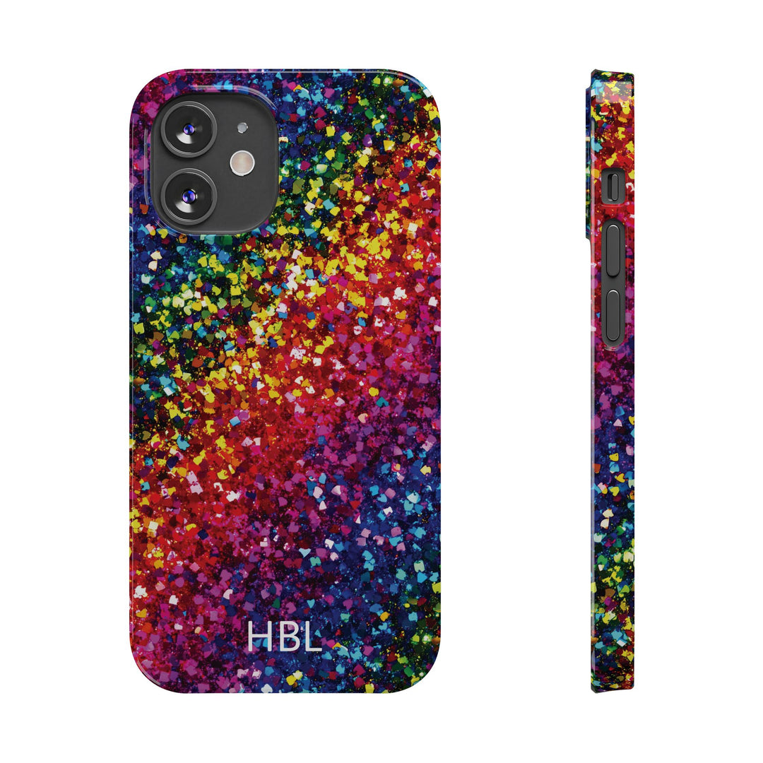 Slim Personalized Slim Muted Faux Play on Glitter Effect Cute Phone Cases for Iphone 16 Pro Max | iPhone 15 Case | iPhone 15 Pro Max Case, Iphone 14, Iphone 14 Pro Max, Iphone 13 12 11 8 7 - Studio40ParkLane