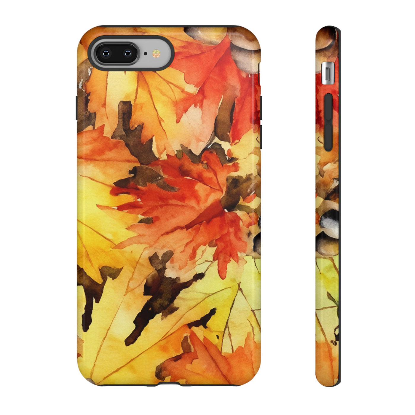 Impact Resistant, Fall Leaves, Cute Phone Cases for Samsung S24, S23, S22, S21, IPhone 15 pro Iphone 14 pro Iphone 13 IPhone 12 Iphone 11