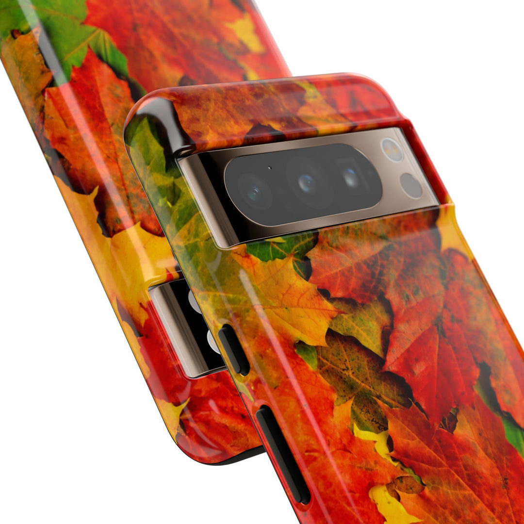 Fall Leaves Impact Resistant, Cute Phone Cases for Samsung S24, S23, S22, S21, IPhone 15 pro Iphone 14 pro Iphone 13 IPhone 12 Iphone 11 - Studio40ParkLane
