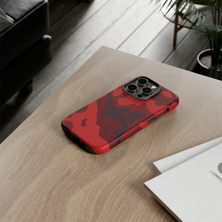 Cool Phone Case | Red Camouflage, For iPhone 15 Case | iPhone 15 Pro Case, Iphone 14 Case, Iphone 14 Pro Max Case, Protective Iphone Case - Studio40ParkLane