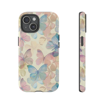 Cute Samsung Case | Cool Iphone Case | Summer Pastel Butterflies, Samsung S24, S23, S22, S21, IPhone 15 Case | Iphone 14 Case, Iphone 13 Case