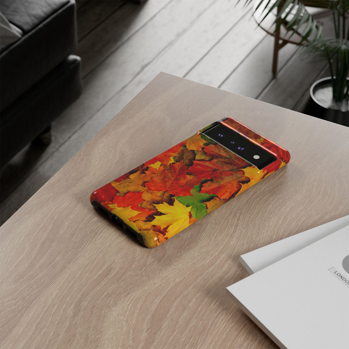 Fall Leaves Impact Resistant, Cute Phone Cases for Samsung S24, S23, S22, S21, IPhone 15 pro Iphone 14 pro Iphone 13 IPhone 12 Iphone 11 - Studio40ParkLane