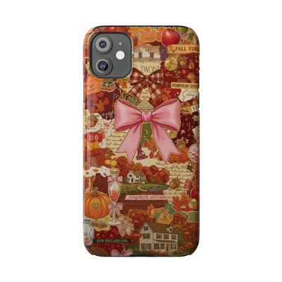 New England fall Coquette Collage Cute Phone Case for Iphone 16 - | iPhone 15 Pro Max Case | iPhone 14 Case Iphone 13 12 11 10 9 8 7 X XS - Studio40ParkLane