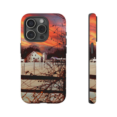 Cool Phone Case | Winter Sunset, For iPhone 15 Case | iPhone 15 Pro Case, Iphone 14 Case, Iphone 14 Pro Max Case, Protective Iphone Case