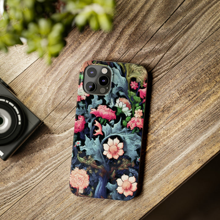 Slim Cute Phone Cases for Iphone - | iPhone 15 Case | iPhone 15 Pro Max Case, Iphone 14 Case, Iphone 14 Pro Max, Iphone 13, Flowers Scene - Studio40ParkLane