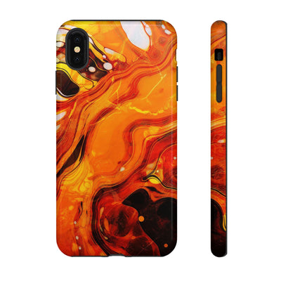 Impact Resistant, Fall Colors Marble, Cute Phone Cases for Samsung S24, S23, S22, S21, IPhone 15 pro Iphone 14 pro Iphone 13 IPhone 12 Iphone 11