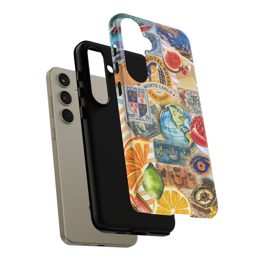 Cute European Summer Collage Phone Case, for IPhone 16 Case | Iphone 15, Iphone 14, IPhone 13 Case, 11 8 7, Samsung Galaxy S24, S23, S22, S21 Extra Protective - Studio40ParkLane