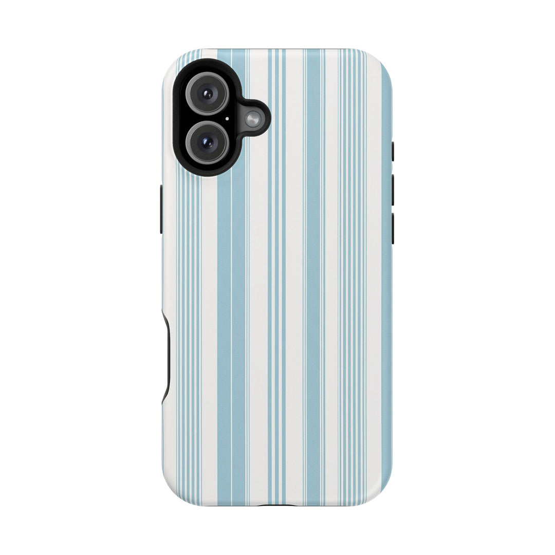 MagSafe Cute Phone Case, Coastal Striped Phone Case for iPhone 17 16 15 14 13 12 Pro Max, Samsung S26 S25 S24 Ultra case - Studio40ParkLane