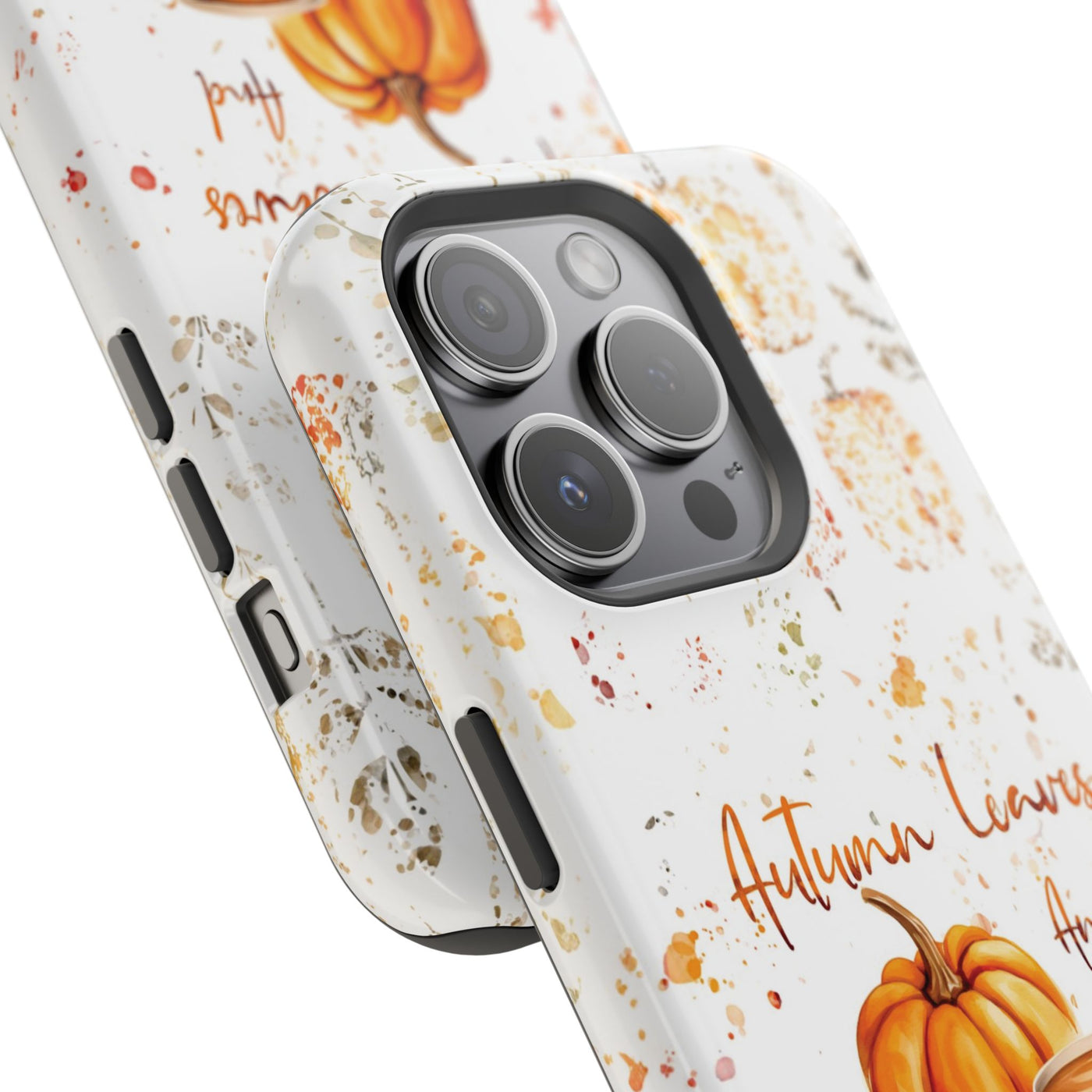Fall Leaves Pumpkins Tough Magsafe Cute Phone Cases for Iphone | iPhone 15 Case | iPhone 15 Pro Max Case, Iphone 14, Iphone 14 13 12 11 10 9 8 7 - Studio40ParkLane