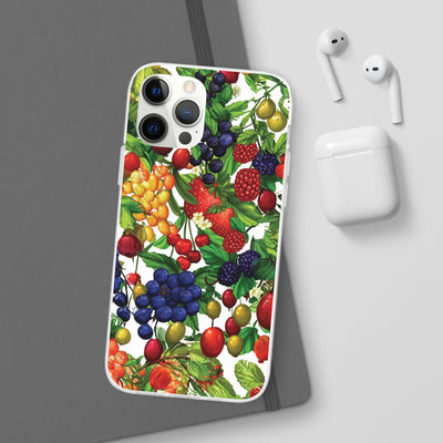 Cute Flexi Phone Cases, For Samsung Galaxy and Iphone, Summer Mixed Fruit, Galaxy S23 Phone Case, Samsung S22 Case, Samsung S21, Iphone 15, Iphone 14, Iphone 13