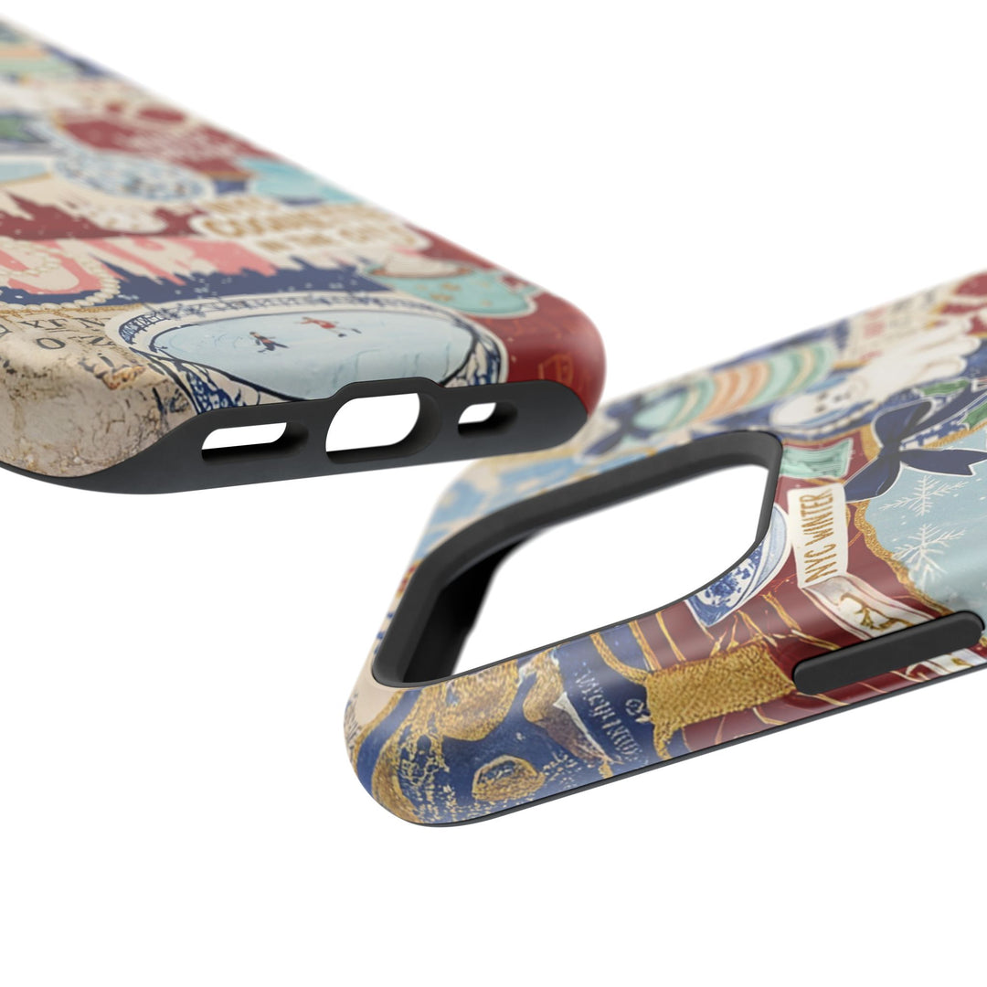 New York Winter Coquette Collage Tough Magsafe Cute Phone Cases for Iphone | iPhone 17 Pro Max Case, Iphone 16, Iphone 15 14 13 12 11 10 9