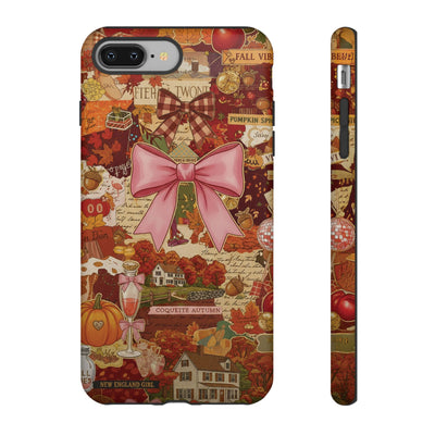 New England Fall Coquette Collage Tough Premium Phone Case - For iPhone 16 Pro Max iPhone 15 Pro iPhone Iphone 14 Plus 13 Pro 12 11 10 XR XS
