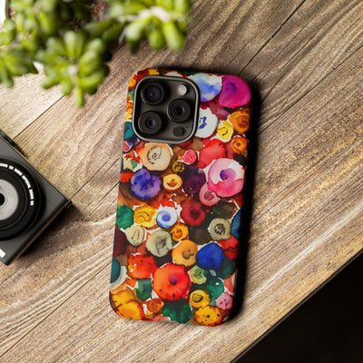 Impact Resistant, Fall Colors Buttons, Cute Phone Cases for Samsung S24, S23, S22, S21, IPhone 15 pro Iphone 14 pro Iphone 13 IPhone 12 Iphone 11