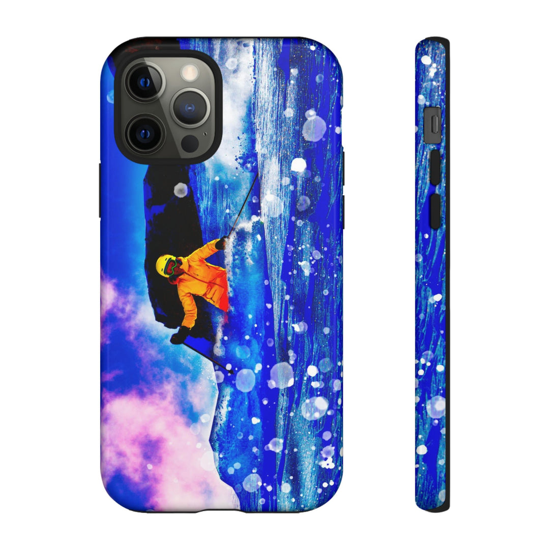 Cute IPhone Case | iPhone 15 Case | iPhone 15 Pro Max Case, Iphone 14 Case, Iphone 14 Pro Max Case IPhone Case for Art Lovers, Skier Mountain - Studio40ParkLane