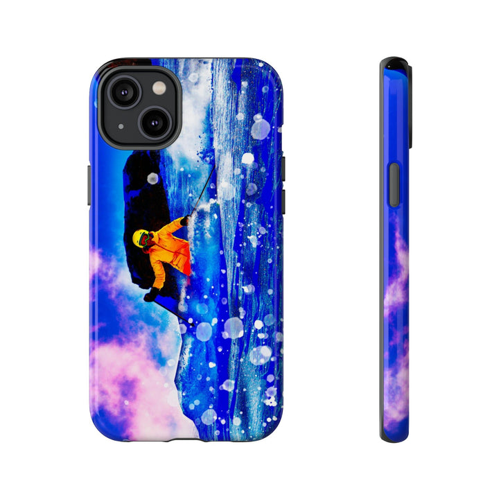 Cute IPhone Case | iPhone 15 Case | iPhone 15 Pro Max Case, Iphone 14 Case, Iphone 14 Pro Max Case IPhone Case for Art Lovers, Skier Mountain - Studio40ParkLane