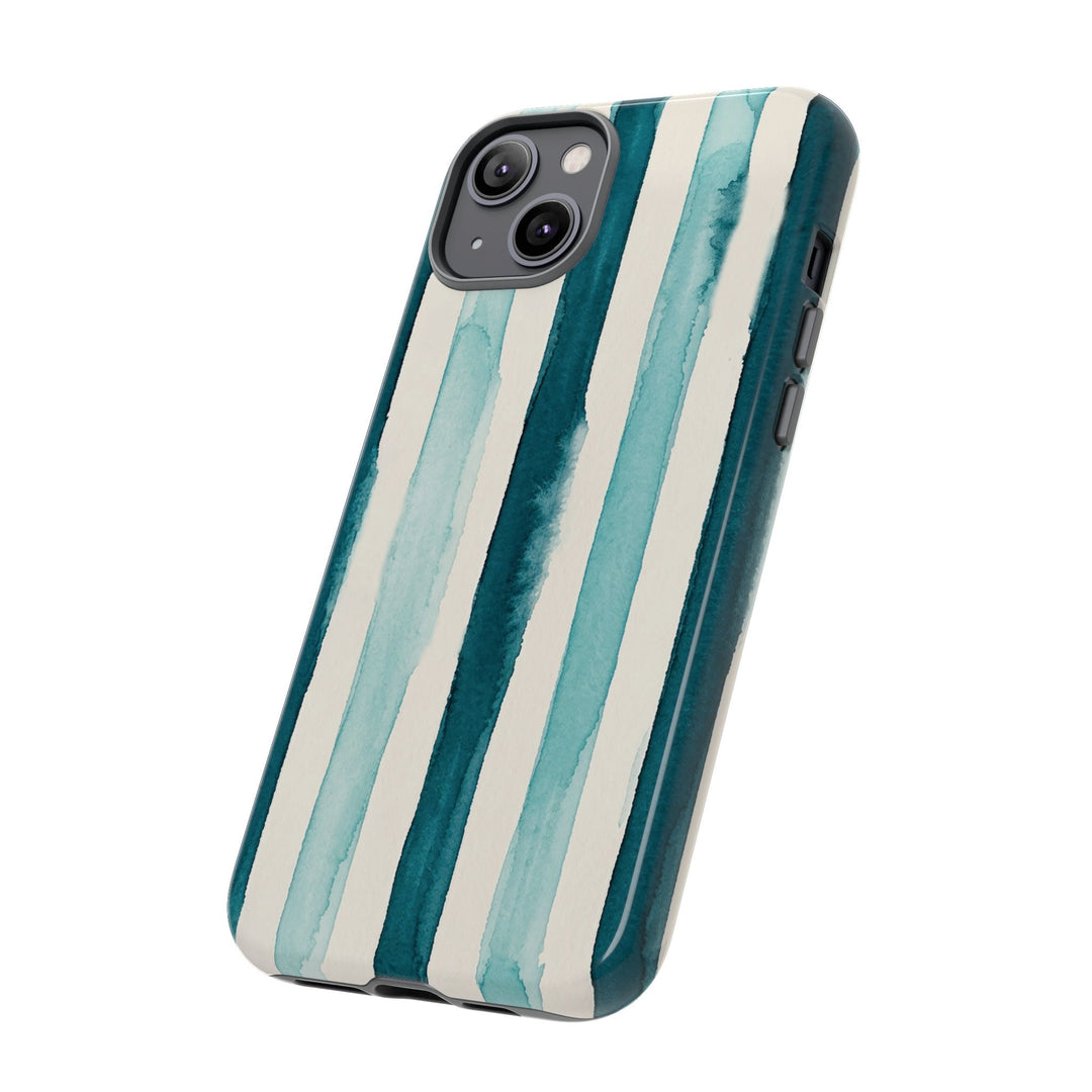 Tough Cute Green Stripes Phone Case, for IPhone 17 Pro Max | Iphone 17 Air, Iphone 16, IPhone 15, 14 13 12, Samsung Galaxy S26, S25, S24, S23