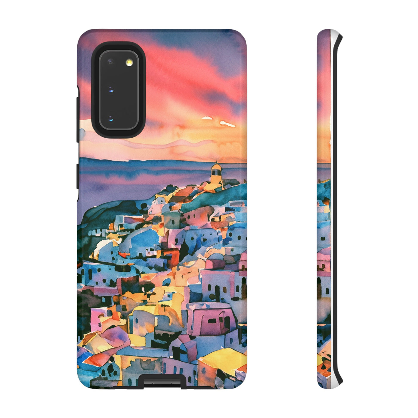 Impact Resistant, Greek Sunset, Cute Phone Cases for Samsung S24, S23, S22, S21, IPhone 15 pro Iphone 14 pro Iphone 13 IPhone 12 Iphone 11