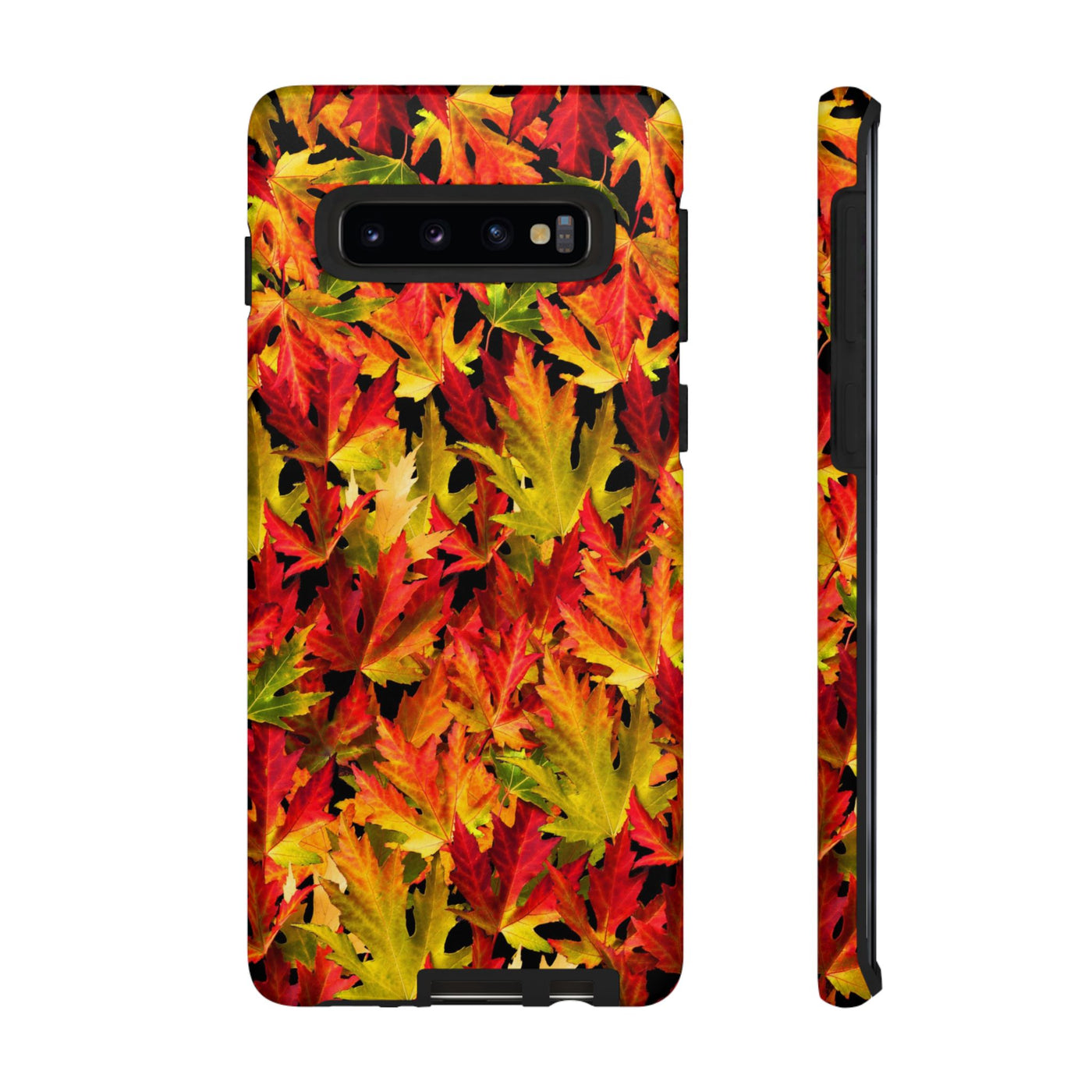 Fall Leaves Impact Resistant, Cute Phone Cases for Samsung S24, S23, S22, S21, IPhone 15 pro Iphone 14 pro Iphone 13 IPhone 12 Iphone 11