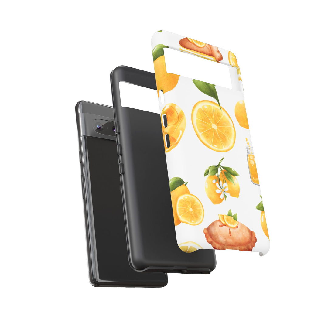 Impact Resistant, Lemon Fruit Pie, Cute Phone Cases for Samsung S24, S23, S22, S21, IPhone 15 pro Iphone 14 pro Iphone 13 IPhone 12 Iphone 11 - Studio40ParkLane