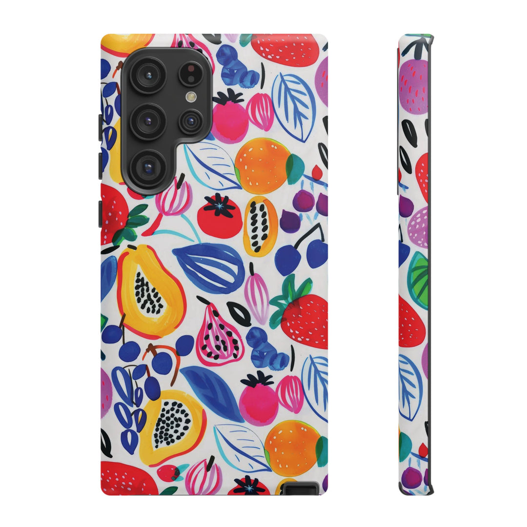 Premium Tough Summer Fruit Collage Gift for Her Cute Phone Cases for Samsung and Iphone, 16, 15, 14, S24, S23, S22, S21, S20, Plus, Ultra, Pro - Studio40ParkLane