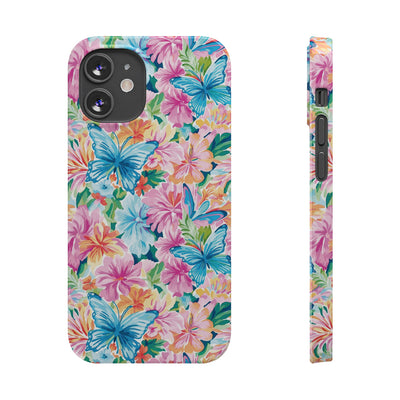 Slim Butterflies Flowers Gift for Her Cute Phone Cases for Iphone 16 Pro Max | iPhone 15 Case | iPhone 15 Pro Max Case, Iphone 14, 13, 12, 11, 10, 8, 7