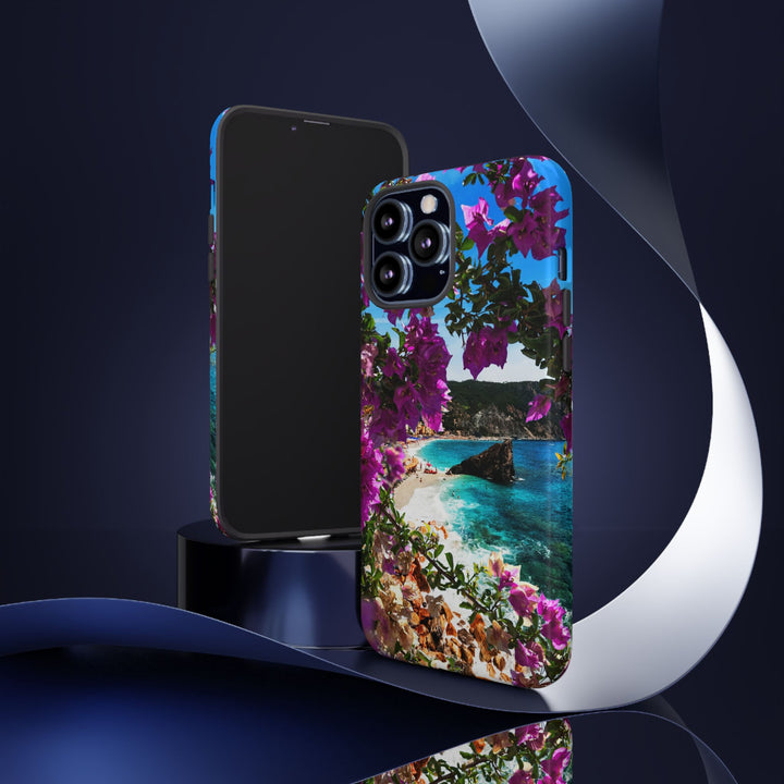 Impact Resistant, Bougainvillea Seaview, Cute Phone Cases for Samsung S24, S23, S22, S21, IPhone 15 pro Iphone 14 pro Iphone 13 IPhone 12 Iphone 11 - Studio40ParkLane