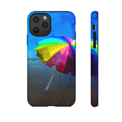 Cute Samsung Case | Cool Iphone Case | Summer Colorful Beach Parasol, Samsung S24, S23, S22, S21, IPhone 15 Case | Iphone 14 Case, Iphone 13 Case