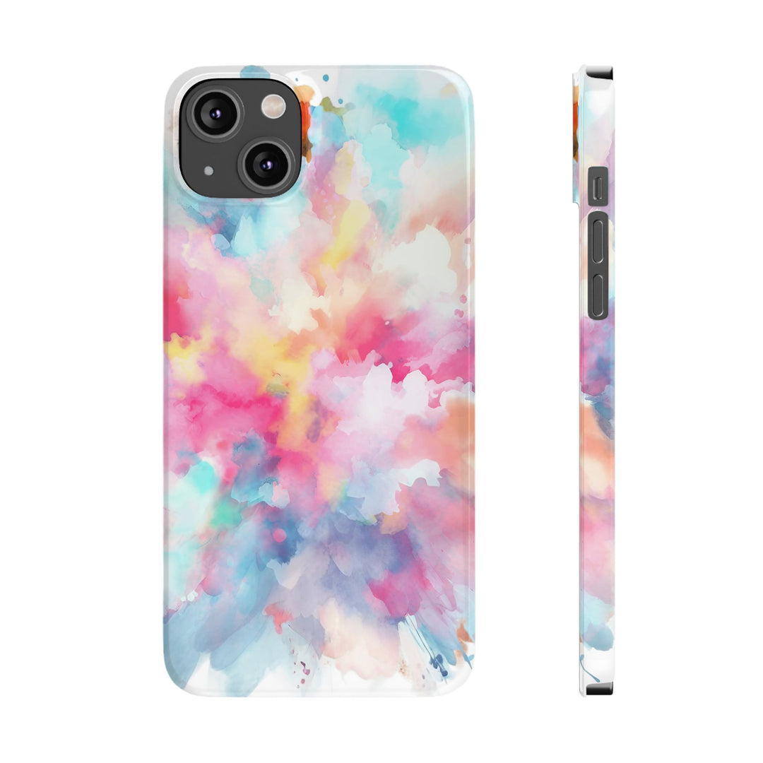 Slim Paint Splash Pink Gift for Her Cute Phone Cases for Iphone 16 Pro Max | iPhone 15 Case | iPhone 15 Pro Max Case, Iphone 14, Iphone 14 Pro Max, Iphone 13 12 11 8 7 - Studio40ParkLane