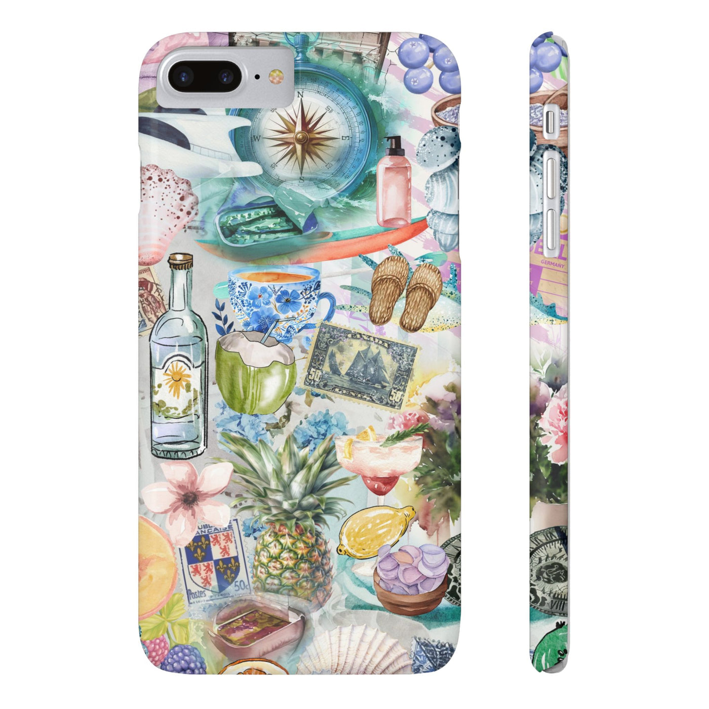 Slim Travel Coquette Collage Slim Cute Phone Cases for Iphone  | iPhone 15 Case | iPhone 15 Pro Max Case, Iphone 14, Iphone 14 Pro Max, Iphone 13